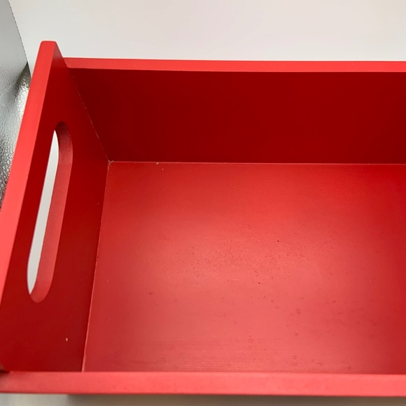 Vintage Mrs. Fields Wooden Logo Box Retro 11" Crate Red/White - Picture 3 of 16